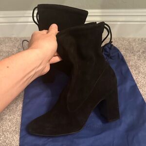Stuart Weitzman Benita Suede Ankle Boots